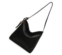 FIRSTXIU Sac à bandoulière de grande capacité style rétro pour le travail et les trajets avec sac à main pratique en cuir PU, Noir , Taille unique