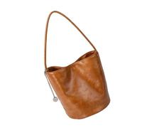 FIRSTXIU Sac à bandoulière élégant avec design rétro en cuir PU sac à main de travail offrant à la fois fonctionnalité et sac à main tendance et décontracté, marron, One Size