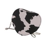 FIRSTXIU Sac à bandoulière élégant pour femme - Style coréen - En forme de cœur - Pour voyage quotidien, Motif vache., Taille unique