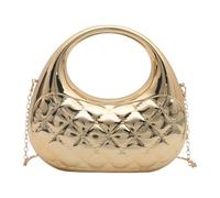 FIRSTXIU Sac à bandoulière élégant - Sac à bandoulière délicat - Sac de soirée - Accessoire de fête pour femme à la mode, doré, Taille unique