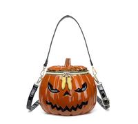 FIRSTXIU Sac à bandoulière en forme de citrouille pour femme, sac à main amusant, sac à main d'Halloween, sac à bandoulière fantaisie, sac de shopping, sac de rendez-vous, Rouge, Taille unique