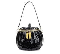 FIRSTXIU Sac à bandoulière en forme de citrouille pour femme, sac à main amusant, sac à main d'Halloween, sac à bandoulière fantaisie, sac de shopping, sac de rendez-vous, Noir , Taille unique