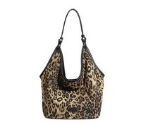 FIRSTXIU Sac à bandoulière pour femme - Sac à main souple de grande capacité sous les bras - Pour le travail de bureau et les occasions décontractées, marron, Taille unique