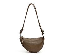 FIRSTXIU Sac à bandoulière rétro en cuir synthétique avec sangle réglable, couleur unie, petit sac à bandoulière sous les bras pour femme, jaune pâle, Taille unique