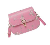 FIRSTXIU Sac à bandoulière tendance pour femme, style chinois, messagers en dentelle pour tous les jours, sac à bandoulière en dentelle, fleur, petit carré tendance, b, One Size