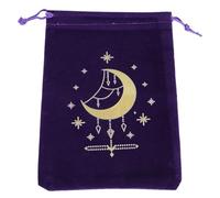 FIRSTXIU Sac à cartes de jeu de société avec cordons de serrage - Sac en velours - Pochette à bijoux - Organisateurs de cartes - Fournitures de sorcellerie, a