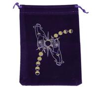 FIRSTXIU Sac à cartes de jeu de société avec cordons de serrage - Sac en velours - Pochette à bijoux - Organisateurs de cartes - Fournitures de sorcellerie, D