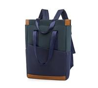 FIRSTXIU Sac à dos de grande capacité pour femme - Sac à dos Oxford pour étudiant - Sac à dos de voyage tendance - Sacs à dos de loisirs pour femmes, Couleur : bleu et vert, As shown in the picture