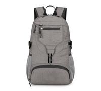 FIRSTXIU Sac à dos de randonnée unisexe en tissu Oxford imperméable pliable de grande capacité pour les loisirs et les voyages, gris, As shown in the picture (1-3cm error)
