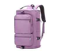 FIRSTXIU Sac à dos de sport, sac de sport, sac de voyage, sac à bandoulière décontracté pour homme et femme, violet, 32*20*49cm, sac à dos