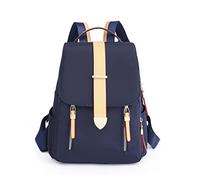 FIRSTXIU Sac à dos en tissu Oxford pour femmes, adolescents, sac à dos de couleur, sac d'école, sac à dos de voyage, sacs à dos décontractés pour femmes, bleu marine, As shown in the picture (error 1