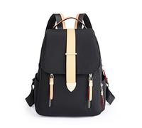 FIRSTXIU Sac à dos en tissu Oxford pour femmes, adolescents, sac à dos de couleur, sac d'école, sac à dos de voyage, sacs à dos décontractés pour femmes, Noir , As shown in the picture (error 1-3cm)