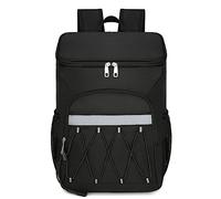 FIRSTXIU Sac à dos isotherme en tissu Oxford de grande capacité pour pique-nique, sac à dos décontracté pour filles et garçons, Noir , As shown in the picture (error 1-3cm)