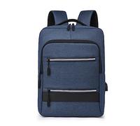 FIRSTXIU Sac à dos pour ordinateur portable avec port de charge USB, sac d'école pour homme et femme, grande capacité pour étudiant, bleu, As shown in the picture (error 1-3cm)