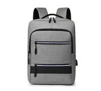 FIRSTXIU Sac à dos pour ordinateur portable avec port de charge USB, sac d'école pour homme et femme, grande capacité pour étudiant, gris, As shown in the picture (error 1-3cm)