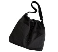 FIRSTXIU Sac à main à bandoulière, sac à bandoulière polyvalent pour femme avec intérieur spacieux, sac à bandoulière pour les amateurs et les navetteurs quotidiens, Noir , 36*31*31cm