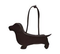 FIRSTXIU Sac à main en cuir PU avec motif teckel unique pour les amoureux des chiens et les femmes à la mode, café, Taille unique