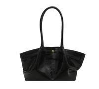 FIRSTXIU Sac à main en cuir PU pour femme - Sac à main tendance - Grande capacité, Noir , Upper width 47x22cm