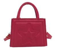 FIRSTXIU Sac à main pour femme de grande capacité, sac à bandoulière avec poignée sur le dessus, petit sac carré en cuir synthétique, bandoulière en relief pour femme, poignée sur le dessus