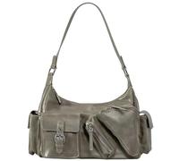 FIRSTXIU Sac à main tendance pour femme en cuir synthétique souple pour les aisselles, le shopping, les voyages, le bureau, camel, Taille unique