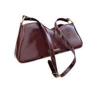 FIRSTXIU Sac à main tendance pour femme - Sac à main assorti aux aisselles - Couleur unie - Sac à bandoulière élégant pour le quotidien, rouge vin, Taille unique