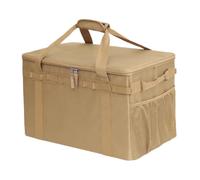 FIRSTXIU Sac de rangement pour ustensiles de cuisine, camping, voyage, pique-nique, randonnée, pêche, cuisine en plein air, kaki