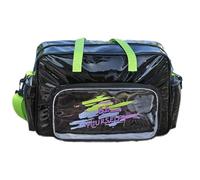 FIRSTXIU Sac de sport imperméable de grande capacité léger et pratique en PVC avec plusieurs poches pour le fitness et les voyages, Dynamique, 38x14x26cm