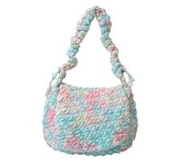 FIRSTXIU Sac matelassé à bandoulière simple, sac à main de grande capacité pour femme en nylon avec sangle confortable avec fermeture éclair, coloré, Taille unique