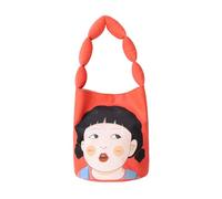 FIRSTXIU Sac seau à eau de dessin animé créatif et sac sous les aisselles sacs décoratifs pour petites filles pour souvenirs, Rouge, Reference image information
