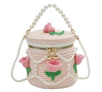 FIRSTXIU Sac seau en crochet tricoté - Sac à bandoulière en crochet - Sac à main pour fille, rendez-vous et voyage, Tulipe, Reference size chart