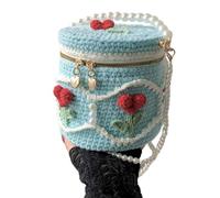 FIRSTXIU Sac seau en crochet tricoté - Sac à bandoulière en crochet - Sac à main pour fille, rendez-vous et voyage, love, Reference size chart