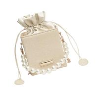FIRSTXIU Sac seau polyvalent pour femme, sac à bandoulière avec chaîne amovible, sac à main de soirée, sac à main, blanc, Taille unique