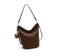FIRSTXIU Sacs à bandoulière de grande capacité pour femme, sac à main rétro, sac seau assorti, sac tendance pour le shopping, les rendez-vous galants pour le travail quotidien, marron, Taille unique