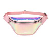 FIRSTXIU Sacs à bandoulière multifonctionnels étanches pour la poitrine, sac de ceinture, sac de taille tendance pour téléphone portable pour voyage, sport, rose, As shown