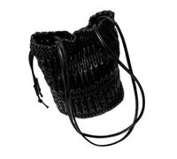 FIRSTXIU Sacs seau en cuir PU pour femmes, sacs à main tendance, sac de transport simple sous les aisselles, Noir , Taille unique