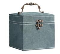 FIRSTXIU Spacieux colliers accessoires organisateurs multi fonctionnel bijoux organisateur cas 3 couches boîte avec supports de boucles d'oreilles
