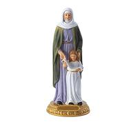 FIRSTXIU Statue chrétienne en résine Vierge Marie avec sainte Anne et sainte Anne