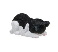 FIRSTXIU Statue de chat miniature en PVC de dessin animé pour tableau de bord de voiture, décoration de bureau pour la décoration de la maison et les projets d'artisanat, statue de chat mignon