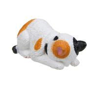 FIRSTXIU Statue de chat miniature en PVC de dessin animé pour tableau de bord de voiture, décoration de bureau pour la décoration de la maison et les projets d'artisanat, statue de chat mignon