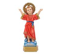 FIRSTXIU Statuette Saint Enfant Divin Santo Jésus de 20,3 cm Main dans la Main Atteindre au Ciel Statue religieuse Décoration d'intérieur Cadeau catholique