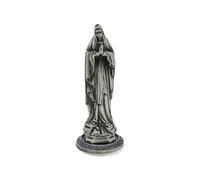 FIRSTXIU Style antique Maria Statue Minaiture en métal Ornement chrétien Figurine religieuse Sculpture Décoration de table