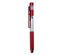 FIRSTXIU Stylo à bille, stylo à bille avec lumière LED multifonction, support pliable, fournitures pour l'école, le bureau, les étudiants, la lecture de nuit