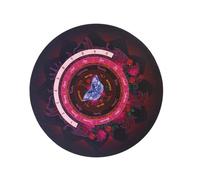 FIRSTXIU Tapis de divination avec plateau de radiesthésie en cristal pour collier de divination, tableau de radiesthésie, panneau de pendule métaphysique