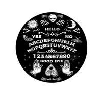 FIRSTXIU Tapis de divination tête de mort soleil lune autels tarots tapis de carte astrologie pendules tapis pour divinations guérisons énergétiques tarots nappe en caoutchouc