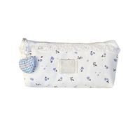 FIRSTXIU Trousse à crayons en dentelle florale de grande capacité pour gommes, règles, marqueurs, supports de rangement en dentelle florale, a