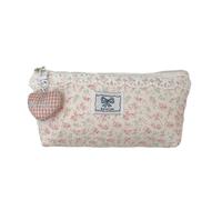 FIRSTXIU Trousse à crayons en dentelle florale de grande capacité pour gommes, règles, marqueurs, supports de rangement en dentelle florale, b