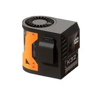 FIRSTXIU Ventilateur de bureau à clip avec batterie 3600 mAh - Ventilateur de bureau silencieux et rechargeable - Convient pour le travail en plein air