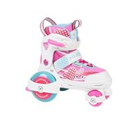 HUDORA Patins à roulettes My First Quad en différentes Tailles & Couleurs - Rollers à Taille réglable de qualité pour Enfants jusqu'à 20kg - Patins sûrs pour débutants avec Grandes Roues
