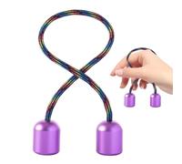 Firulab Begleris Fidget Perles, Worry Fidget Finger Toys Main Pratique Perles Compétence Spin & Bump, Alliage d'aluminium Worry Perles Fidget Jouet pour Hommes Femmes Adolescents
