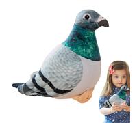 Firulab Pigeon en Peluche, Simulation de Pigeon en Peluche, 20 cm, Peluche Douce, Pigeon en Peluche, colombes Blanches, Oiseaux, décoration d'intérieur, Jouet en Peluche, Cadeau